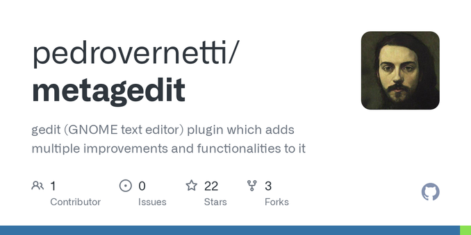 gedit (GNOME text editor) plugin which adds multiple improvements and functionalities to it - pedrovernetti/metagedit