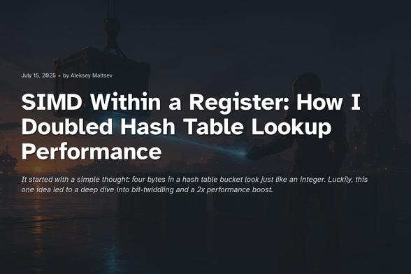 SIMD Within a Register: How I Doubled Hash Table Lookup Performance - SIMD Within a Register: How I Doubled Hash Table Lookup Performance