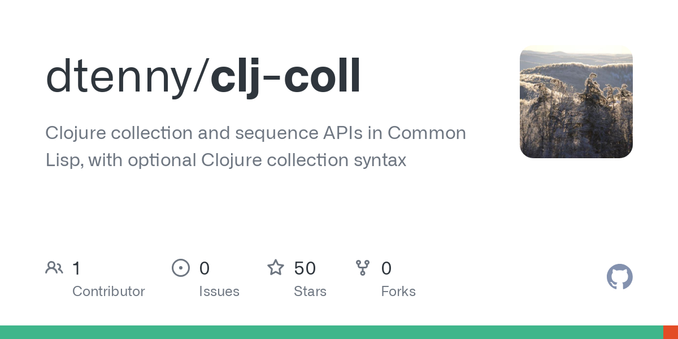 Clojure collection and sequence APIs in Common Lisp, with optional Clojure collection syntax - dtenny/clj-coll