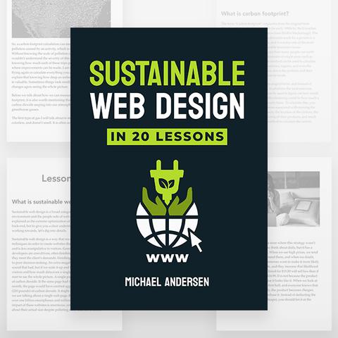 Sustainable Web Design front cover