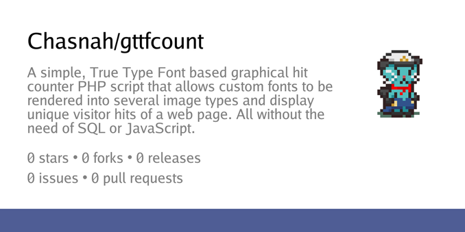 Summary card of repository Chasnah/gttfcount