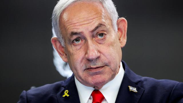 TOPSHOT - Israel's Prime Minister Benjamin Netanyahu gives a press conference at the Prime minister's office in Jerusalem on August 10, 2025. Netanyahu said on August 10 that his government had no plans to occupy Gaza, while vowing to create safe corridors for aid. (Photo by ABIR SULTAN / POOL / AFP) (Photo by ABIR SULTAN/POOL/AFP via Getty Images)