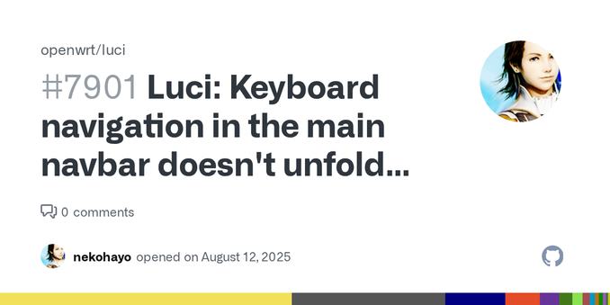 Is there an existing issue for this? I have searched among all existing issues (including closed issues) screenshots or captures No response Actual behaviour When you load the Luci GUI and try to u...