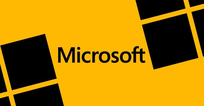 Vector illustration of the Microsoft logo.