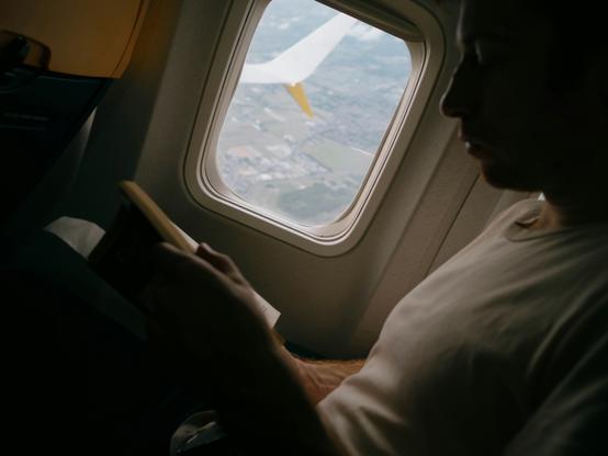 Flying in Airplane