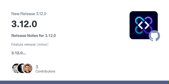 Release Notes for 3.12.0
Feature release (minor)
3.12.0

Total issues resolved: 0
Total pull requests resolved: 7
Total contributors: 3

bug

773: add same database check thanks to @DavidBadura

do...