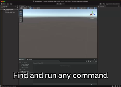 A video demonstrating use cases of a new game development assistant, on Unity3D, named Mochi.