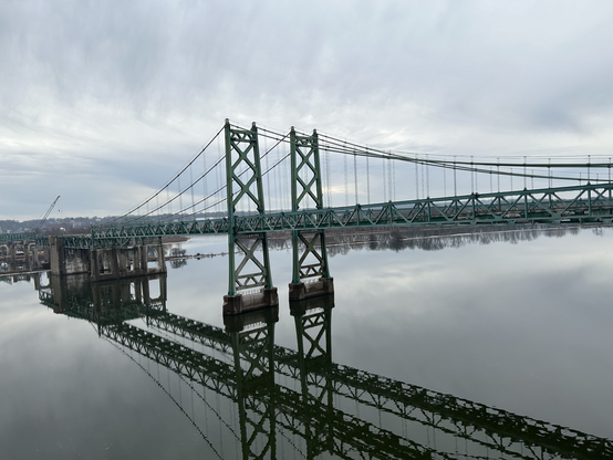 Remaining portions of Illinois end of the former I-74 bridges