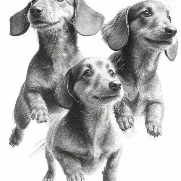 Three d's dachshunds top