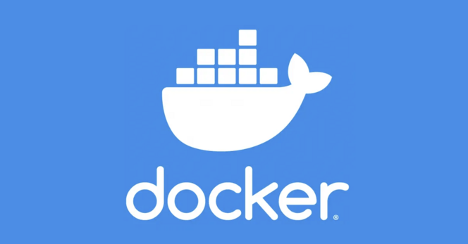Image shows logo of Docker