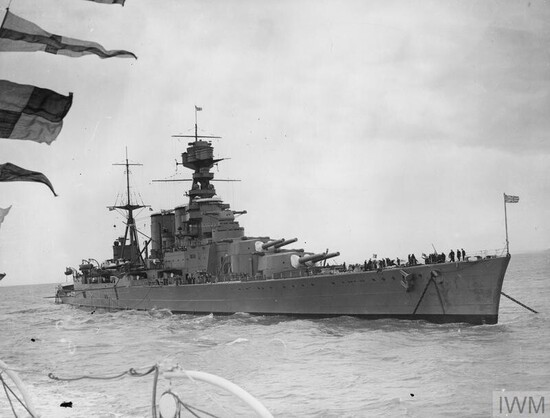 British Battlecruiser HMS Hood 1940