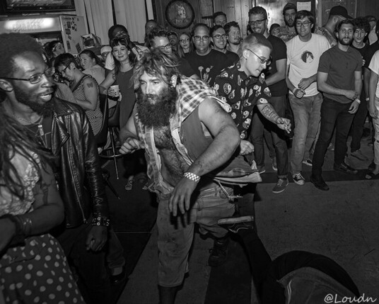 'Mr Comegetsum' rockin' the Pit @ Kill The Hippie show at Maple Lanes St.Clair Avenue Cleveland Oh