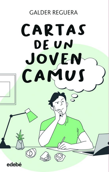 FotografÃ­a en color de la cubierta de la novela juvenil Â«Cartas de un joven CamusÂ», de Galder Reguera