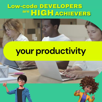 Video with an invitation for a low-code developers course.