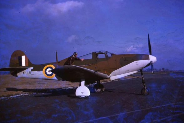 The Bell Airacobra fighters delivered to the Royal Air Force were essentially the same as P-39D aircraft, with the 37 mm cannon replaced by a 20 mm and the addition of armour plating, bulletproof glass and self sealing fuel tanks. This additional weight caused a reduction in speed of 30 mph, making it inferior to most existing RAF and Luftwaffe fighters.

As a result of the poor performance most of the ordered was passed on to Russia or used by USAAF as the P-400. Only 601 Squadron operated the type in the RAF. This squadron only flew one operational mission, against coastal barges along the French coast on 9 October 1941.
