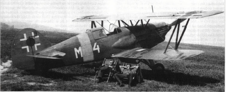 Avia B-534 in Slovak Service
With the partition of Czechoslovalia on 14 March 1939, Slovakia inherited 71 Avia B-534 biplane fighters. Two squadrons participated alongside Luftwaffe units in the invasion of Poland in September 1939. They were later deployed to Ukraine in 1941 during the invasion of the USSR. In 1942, one squadron was returned to Slovakia for anti-partisan operations. By 1943, obsolescence and a lack of spare parts relegated them to training roles.

During the National Slovak Uprising of September-October 1944, a B-534 shot down a Hungarian Junkers Ju 52, the last confirmed aerial victory of a biplane fighter.