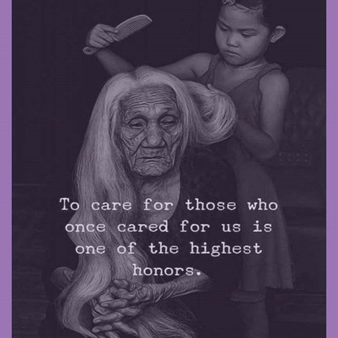 “To care for those who once cared for us is one of the highest honors."
#Alzheimers #dementia #mentalhealth #kindness #quote