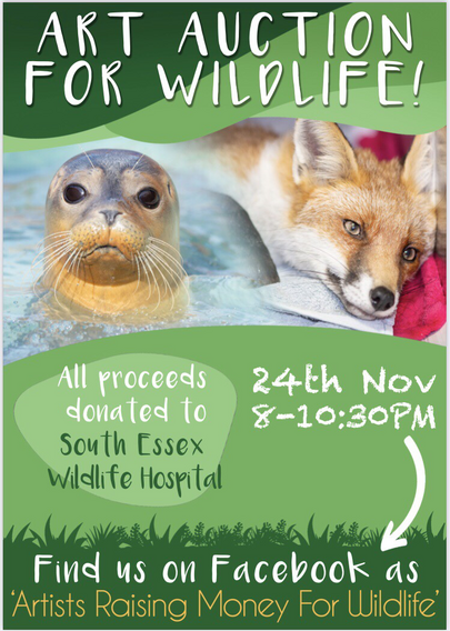 Artists Raising Money For Wildlife Facebook group. 24th of November. 8 - 10:30pm