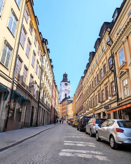 Street in Stockholm Old Town