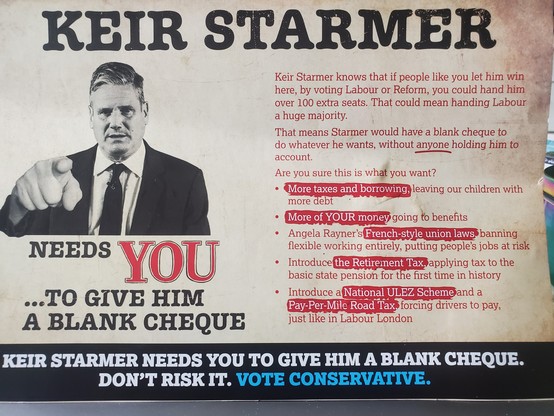 Keir Starmer promises: more taxes and borrowing, more of YOUR money going to benefits, Angela Rayner's French Style union laws, a Retirement Tax, a National ULEZ scheme, and Pay-Per-Mile Road Tax.