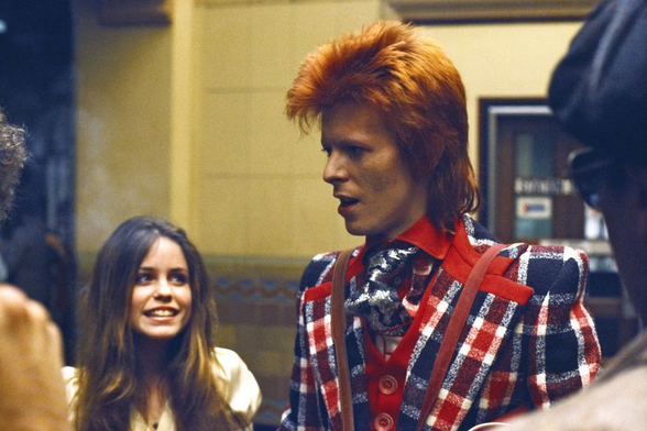 Lori Mattix and David Bowie.