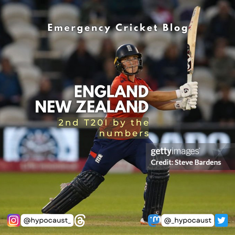 HOVE, ENGLAND - JULY 09: Alice Capsey of England plays a shot during the 2nd Women's Vitality IT20 match between England and New Zealand at the 1st Central County Ground on July 09, 2024 in Hove, England. (Photo by Steve Bardens/Getty Images)
