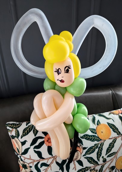 Tinkerbell made from balloons