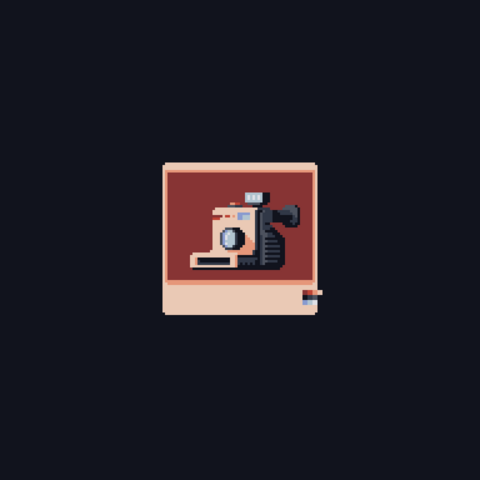 Image of a polaroid picture of a polaroid camera.