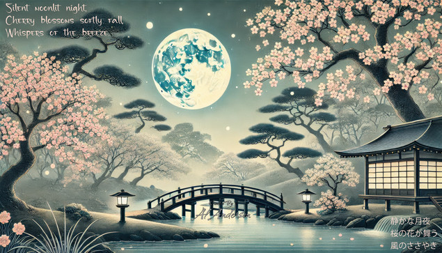 Daily Haiku: 20240720

Silent moonlit night,
Cherry blossoms softly fall,
Whispers of the breeze.