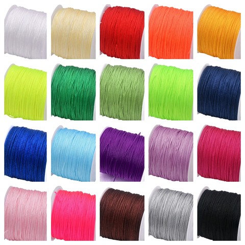lots of new colours of 0.8mm Silky Knotting Cord, including some much sought after neons, available from beadmonster.co.uk

our 5 metre lengths of Silky Knotting Cord can be used for beaded micro macrame as well as tassel making and also work beautifully with our Kumihimo Braiding Discs too

visit our Tutorials board on Pinterest for free projects and tips