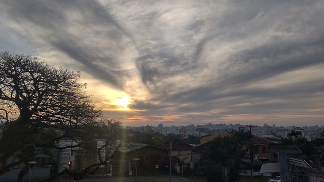 Winter sunset in Porto Alegre