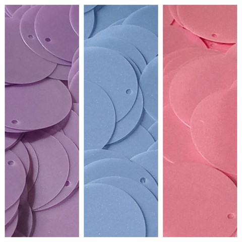 3 new colours of 25mm Lustre Disc Sequins added to sequinworld.co.uk

lavender lustre, blue lustre, pink lustre

our Disc Sequins are ideal for your cards, crafts and creations such as greetings cards, craft projects, hoop art, sequin jewellery and textile embellishments