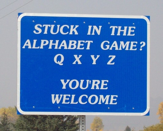 A blue Wyoming interstate highway sign that says 