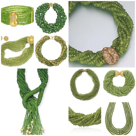 Sunday Beady Eye Candy : Peridot Bead Jewellery 

from a selection pinned with provenance to our Sweepings board on Pinterest,  tap the Linktree in our profile