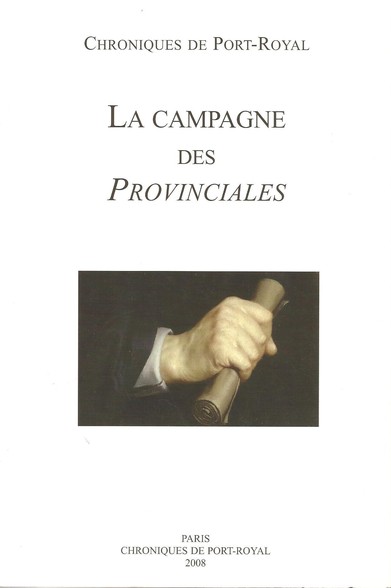 Couverture des Chroniques de Port-Royal consacrées aux Provinciales