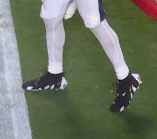 Baltimore Ravens TE Isiah Likely’s toe _just_ going out of bounds while hauling in a last second, game-typing touchdown pass…or not.