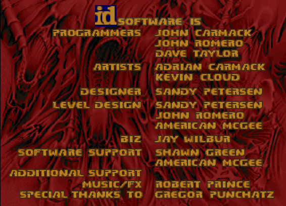 Final Doom TNT Evilution credits