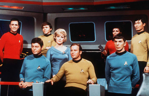 The original cast of Star Trek