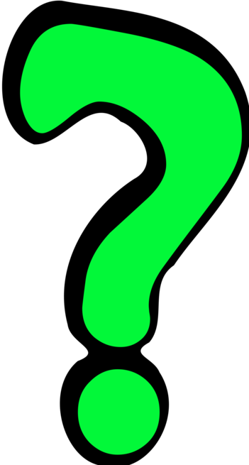 Picture of a green question mark