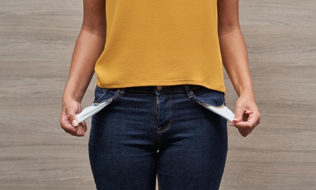 Una mujer sin dinero (Getty Images)