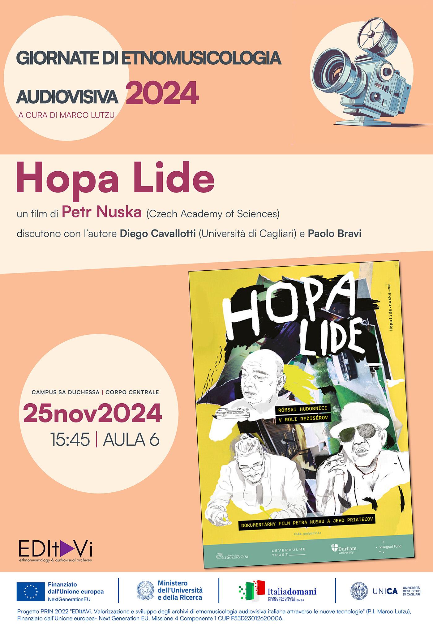 Invitation poster for "Giornate di etnomusicologia audiovisiva 2024" (in Italian).