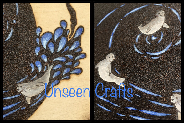 Close up details of Selkies and splash.
