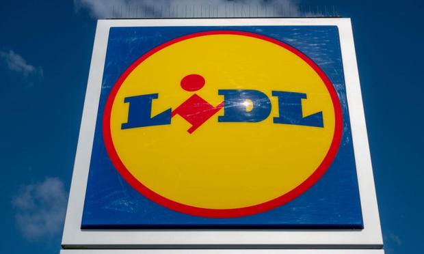 El logotipo de Lidl, en un supermercado. (Getty Images)