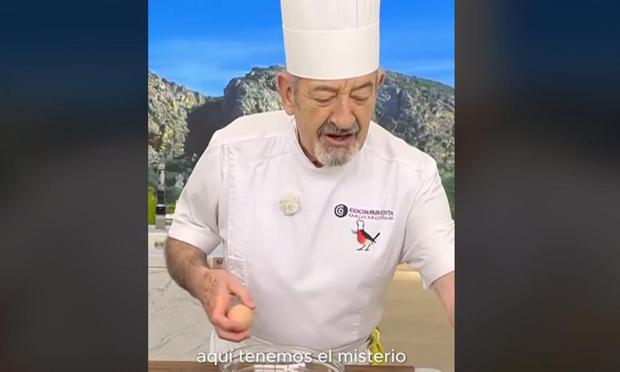 Un momento del programa de Karlos Arguiñano. (TIKTOK / @karguinano)