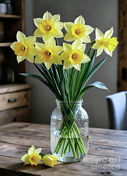 Bouquet of Yellow Daffodils