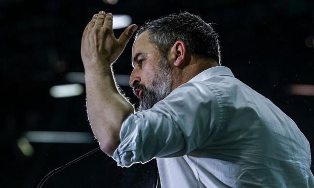 El líder de Vox, Santiago Abascal. (Rober Solsona/Europa Press via Getty Images)