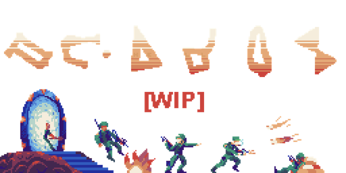An incomplete scene based on Stargate, with the address of Tartarus above. It is a firefight between a bunch of SG team marines and some force off-screen.