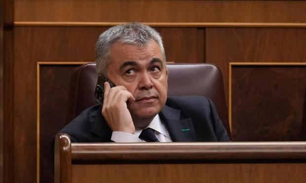 Santos Cerdán, este jueves en el Congreso de los Diputados. (EFE)