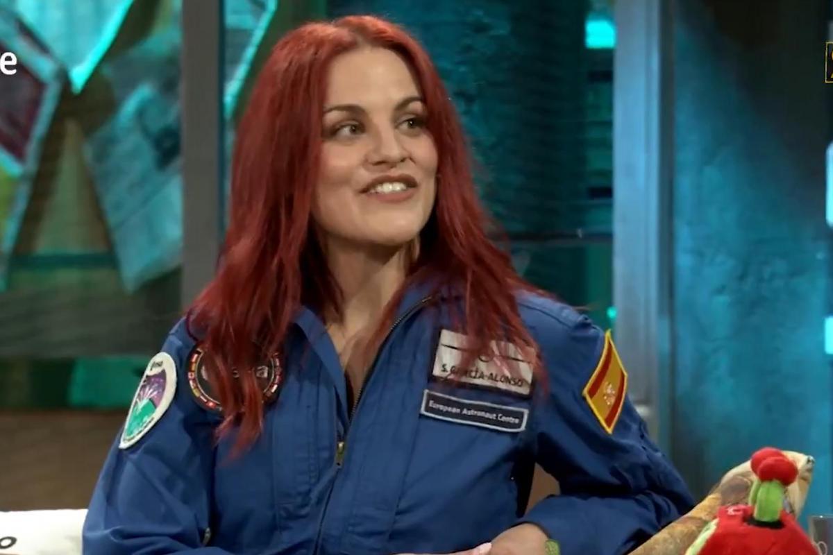 La astronauta Sara García en 'La Revuelta'. (TVE)