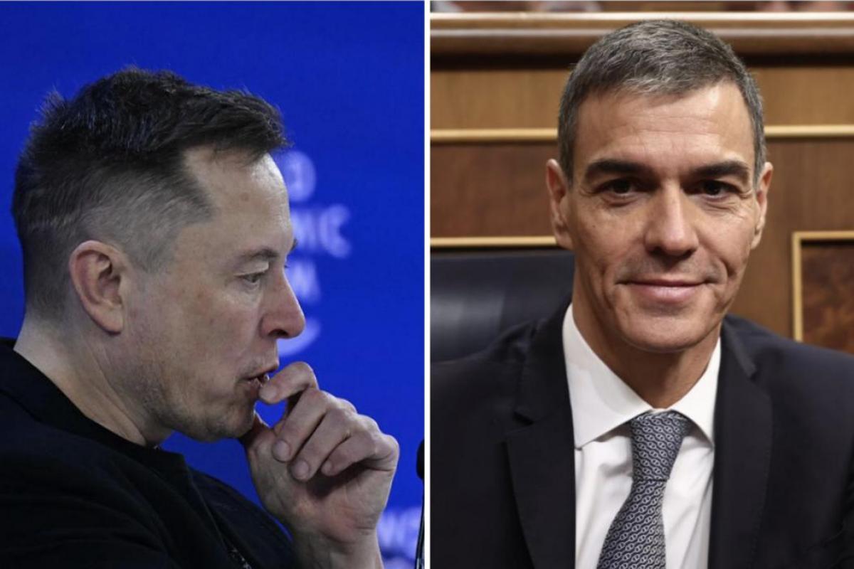 Elon Musk y Sánchez (GETTY)